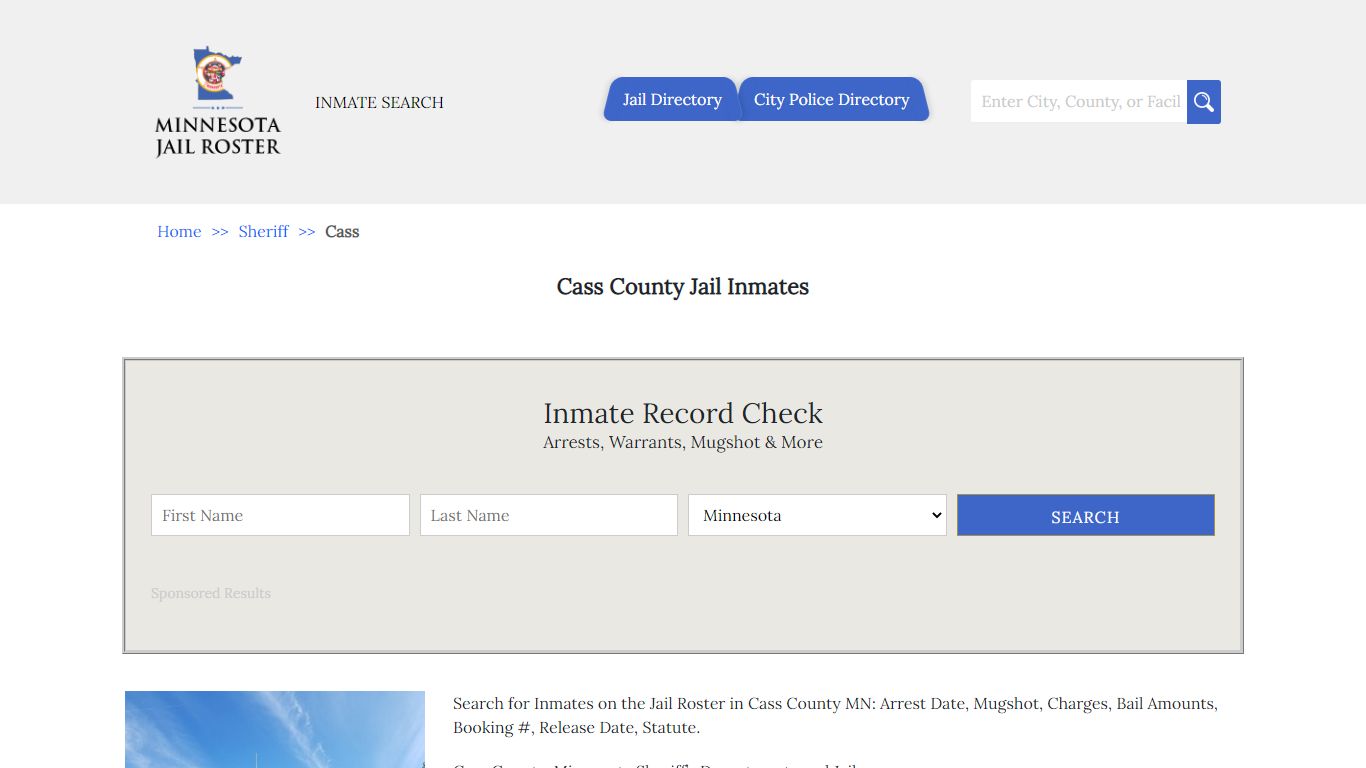 Cass County Jail Inmates | Jail Roster Search - Minnesota Jail Roster